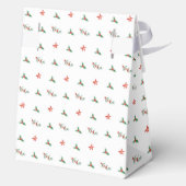 It's Cold Outside Floral Santa Baby Shower  フェイバーボックス (裏面)