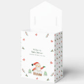 It's Cold Outside Floral Santa Baby Shower  フェイバーボックス (見開き)