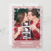 It's Cold Outside Girl Photo Winter Baby Shower 招待状 (裏面)