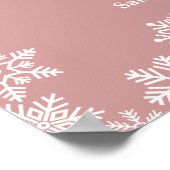 It's Cold Outside Girl Winter Baby Shower Welcome ポスター (角)