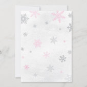 It's Cold Outside Pink Baby Shower Invitation 招待状 (裏面)