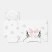 It's Cold Outside Pink Bow Baby Shower Favor Box フェイバーボックス (折り畳みなし)