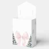 It's Cold Outside Pink Bow Baby Shower Favor Box フェイバーボックス (オープン)