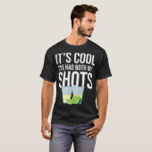 It's Cool I've Had Both My Shots Funny Vaccination Tシャツ (正面フル)