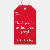 It's Cool Turning Two 子どもの誕生日ギフトタグ ギフトタグ (裏面)