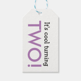 「It's Cool Turning Two」子供の誕生日ギフトタグ ギフトタグ