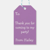 「It's Cool Turning Two」子供の誕生日ギフトタグ ギフトタグ (裏面)