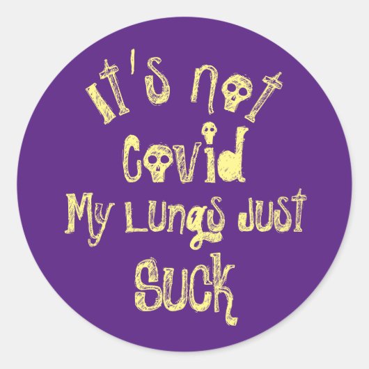 It's Covidではない ラウンドシール (正面)