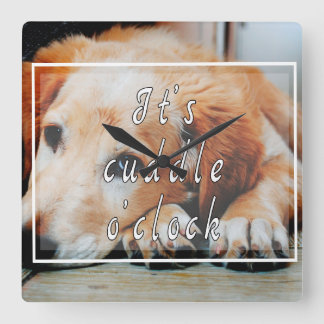 It's cuddle o'clock スクエア壁時計