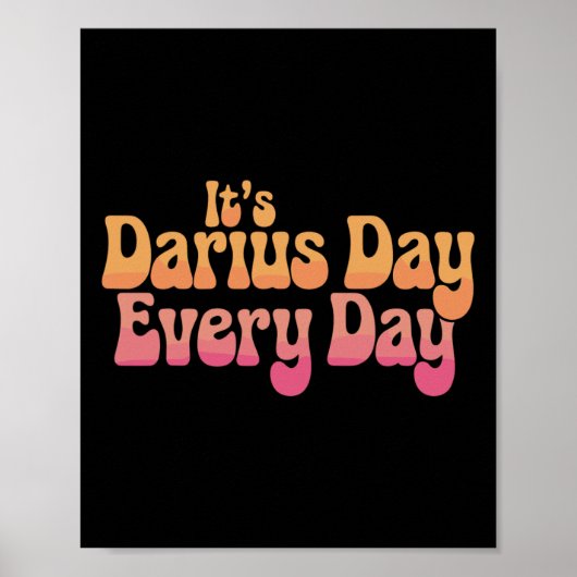 It's Darius Day Funny Meme – Celebrate Love2  ポスター (正面)