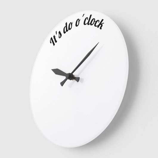 It's do o´clock ラージ壁時計 (傾斜)