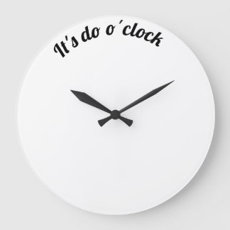 It's do o´clock ラージ壁時計
