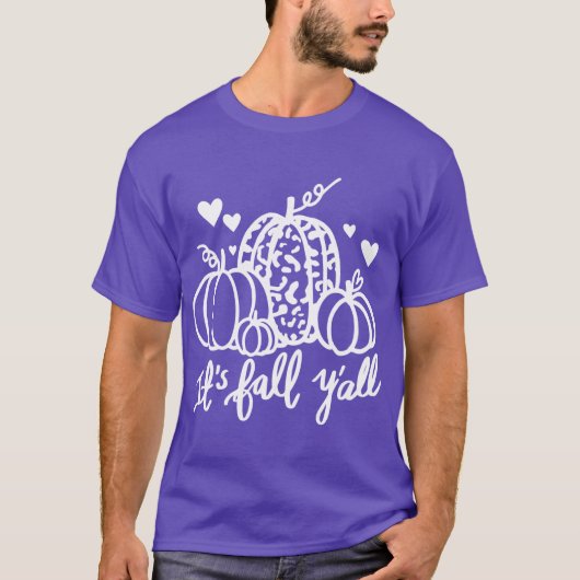 Its Fall Leopard Pumpkin Fall Lover Autumn Fall Gi Tシャツ (正面)