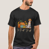 It'S Fall Y'All Beagle Leopard Pumpkin Halloween F Tシャツ (正面)