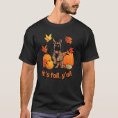 Its fall yall Belgian Malinois autumn edition Tシャツ (正面)