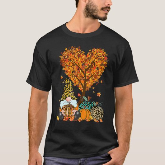 It's Fall Y'all Cute Gnomes Pumpkin Autumn Tree Fa Tシャツ (正面)