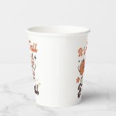 It's Fall Y'all – Cute Pumpkin & PSL Fall Party 紙コップ (右)