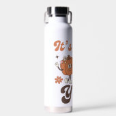 It's Fall Y'all– Cute Pumpkin Spice ウォーターボトル (正面)
