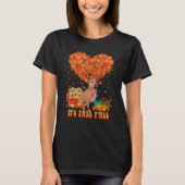 It's Fall Y'all Pitbull Dog Pumpkin Autumn Tree Th Tシャツ (正面)