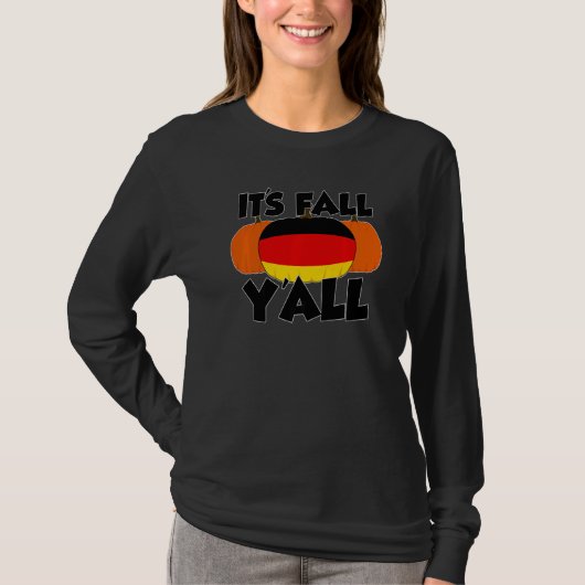 It's Fall Y'all Thanksgiving Pumpkin Italy  1 Tシャツ (正面)