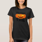 It's Fall Y'all Thanksgiving Pumpkin Spain Glasses Tシャツ (正面)