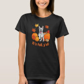 Its fall yall white german shepherd edition   tシャツ (正面)