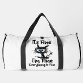 It's Fine I'm Fine Everything Fine ダッフルバッグ (裏面)