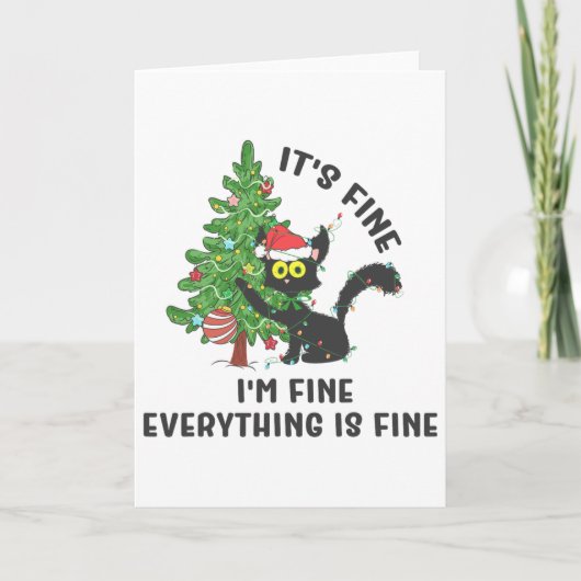 It's Fine Im Fine Everything Is Fine Elf Xmas Matc カード (正面)