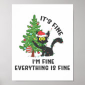 It's Fine Im Fine Everything Is Fine Elf Xmas Matc ポスター (正面)