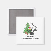 It's Fine Im Fine Everything Is Fine Elf Xmas Matc マグネット (正面/裏面)