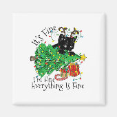 It's Fine I'm Fine Everything Is Fine Fun Christma マグネット (正面)