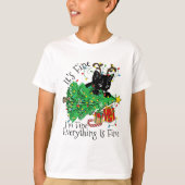 It's Fine I'm Fine Everything Is Fine Fun Christma Tシャツ (正面)