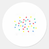 It's Fine I'm Fine Everything Is Fine Funny Christ ラウンドシール (正面)