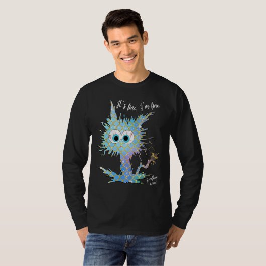 It's Fine I'm Fine Everything is Fine Mermaid Scal Tシャツ (正面フル)