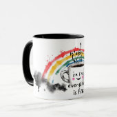 Its Fine I'm Fine Everything is Fine mug マグカップ (正面左)