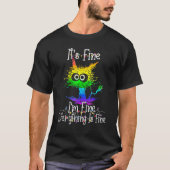 It's Fine I'm Fine Everything Is Fine X mas Lights Tシャツ (正面)