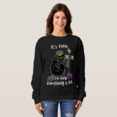 It's Fine I'm Fine Everything's Fine Mardi Gras Ca スウェットシャツ (正面フル)