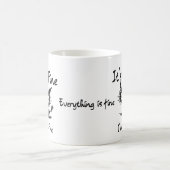 It's Fine I'm Fine" Funny Sarcastic Black Cat  モーフィングマグカップ (中央)