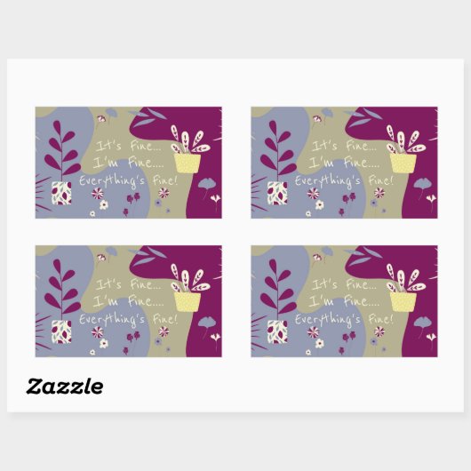 It's Fine... Sticker 長方形シール (シート)