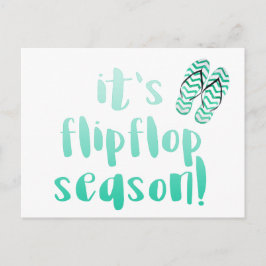 It's Flipflopシーズン – おもしろい夏引用文 ポストカード