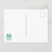 It's Flipflopシーズン – おもしろい夏引用文 ポストカード (裏面)