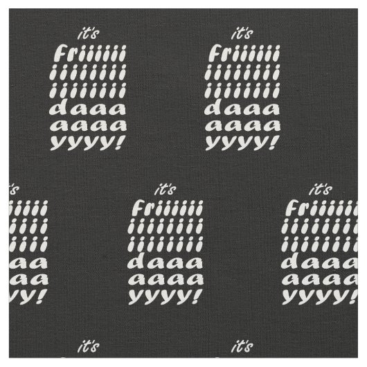 Its Friday ファブリック (クローズアップ)