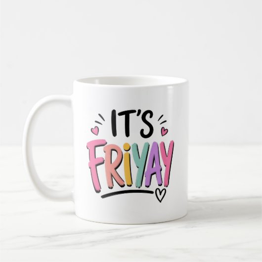 It's Friyay コーヒーマグカップ (左)