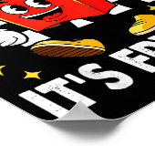 It's Fry Day - Funny French Fries Fast Food  ポスター (角)