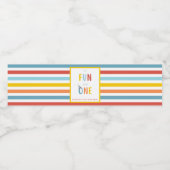 It's Fun To Be One Birthday Party Bottle Label ペットボトルラベル (シングルラベル)