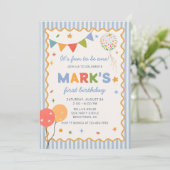 It's Fun to Be One Colorful Birthday Invitation 招待状 (スタンド正面)