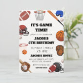 It's Game Time!" All-Star Sports 5th Birthday 招待状 (スタンド正面)