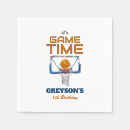 It's Game Time Any Age Birthday スタンダードカクテルナプキン