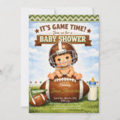 Its Game Time Baby Boy Shower 招待状 (正面)