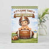 Its Game Time Baby Boy Shower 招待状 (スタンド正面)
